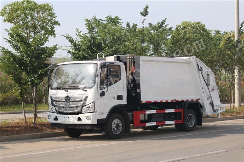 福田8方壓縮式垃圾車(chē) 福田歐馬可壓縮式垃圾車(chē)價(jià)格  8方壓縮式垃圾車(chē)廠家報(bào)價(jià)